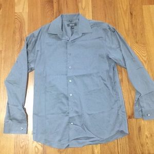 Kenneth Cole Reaction Grey Button Down